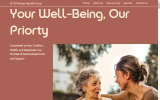AJ home healthcare website
