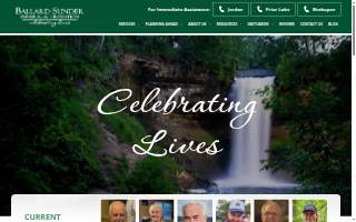 Ballard-Sunder Funeral & Cremation website