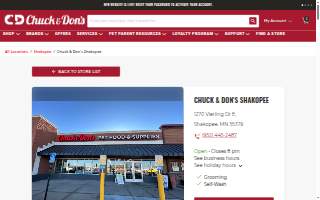 Chuck & Don's Pet Food & Supplies of Shakopee website