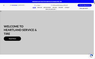 Heartland Service & Tire website