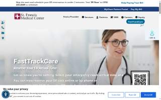 St. Francis Regional Medical Center: Emergency Room website