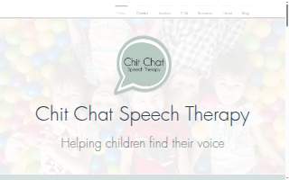 Chit Chat Speech Therapy website