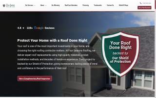 Four Seasons Energy Efficient Roofing, Inc. website