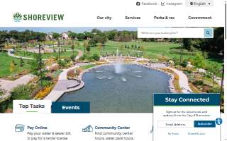 Shoreview Farmers Market website