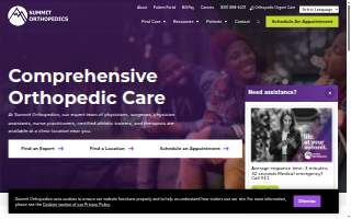 Summit Orthopedics: Elk River of East Bethel website