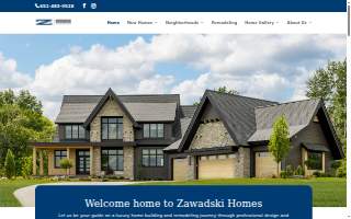 Zawadski Homes website