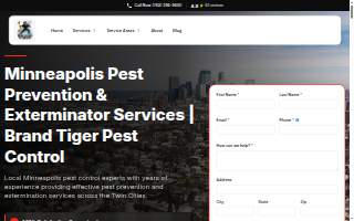 Brand Tiger Pest Control of South St. Paul website