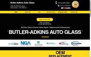 Butler Auto Glass Service LLC website