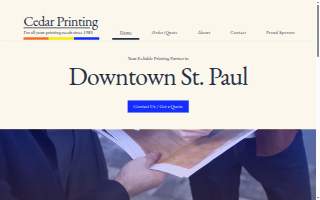 Cedar Printing website