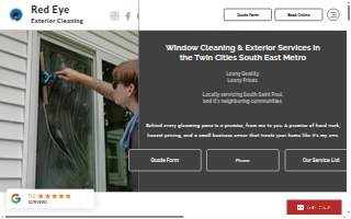 Red Eye Exterior Cleaning website