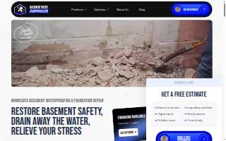 Basement Water Controlled website