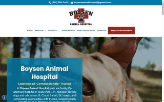 Boysen Animal Hospital PA website