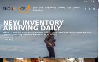 Endurunce Shop website
