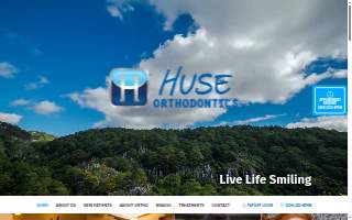Huse Orthodontics website