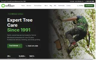 North Central Tree Service website