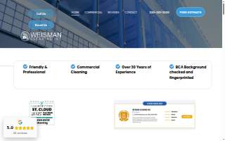 Weisman Cleaning Inc website