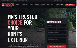 Zablocki Roofing & Exteriors of St. Cloud website