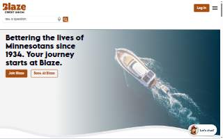 Blaze Credit Union - Golden Valley website