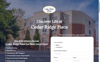 Cedar Ridge Place website