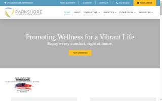 Parkshore Senior Campus website
