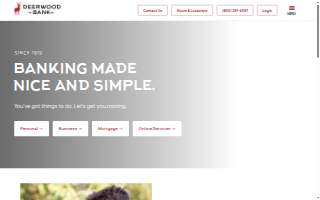 Deerwood Bank website