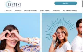 EyeWest Vision Clinic & Optical website
