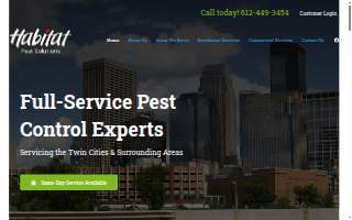 Habitat Pest Solutions of St. Michael website