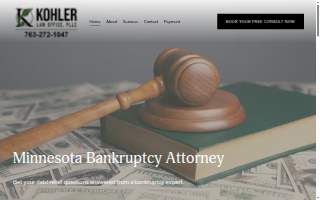 Kohler Law Office PLLC of St. Michael website