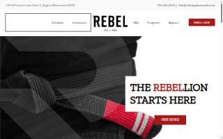 Rebel Jiu Jitsu North of St. Michael website