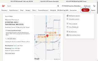 Walgreens Pharmacy of St. Michael website