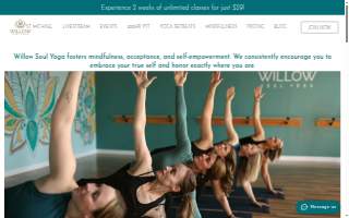 Willow Soul Yoga website