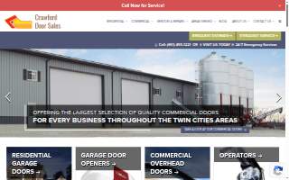 Crawford Door Sales of the Twin Cities website