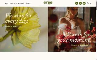 Ergo Floral website