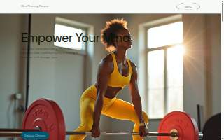 Mind Training Fitness website