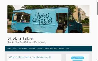 Shobi's Table Food Truck website