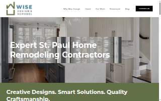 Wise Design & Remodel LLC of St. Paul website