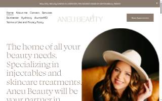 Aneu Beauty website