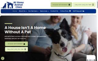 At Home Animal Clinic website