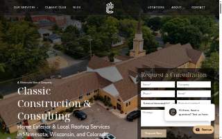Classic Construction & Consulting website