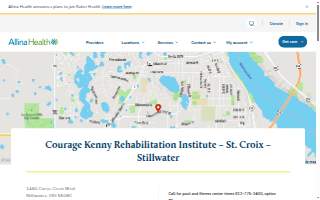 Courage Kenny Sports & Physical Therapy - St. Croix-Stillwater website