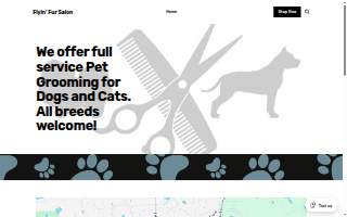 Flyin' Fur Salon website