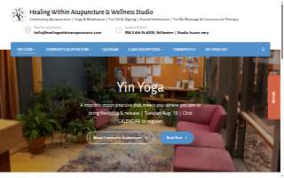 Healing Within Acupuncture & Wellness Studio website