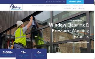Shine Window Cleaning Company of Roseville website