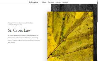 St Croix Law PSC website