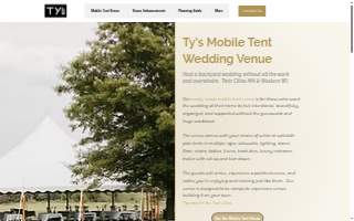 Ty's Wedding Rental and Services LLC website
