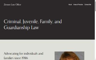 Zenner Law Office website