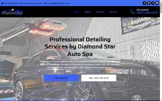 Diamond Star Auto Spa website