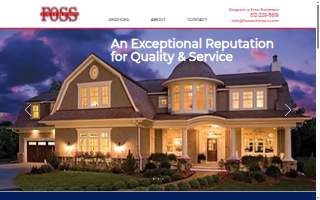 Foss Exteriors website
