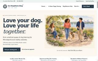 Go Anywhere Dog website