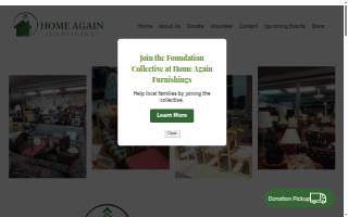 Home Again Furnishings website